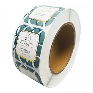 Цветовое бронзирование прозрачного самоклеивания настраиваемого горячего серебряного серебра L0G0 наклеивание наклейку с бумажными рулонами самоклеивание самостоятельно