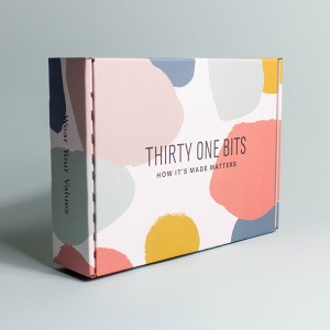 Двухсторонняя розовая коробка для самолета квадратная экспресс-одежда для футболки упаковочная коробка многократная цветная коробка